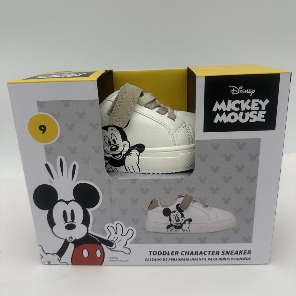 Disney Mickey Mouse Toddlers Character Sneaker Size 9 Aldi Exclusive New